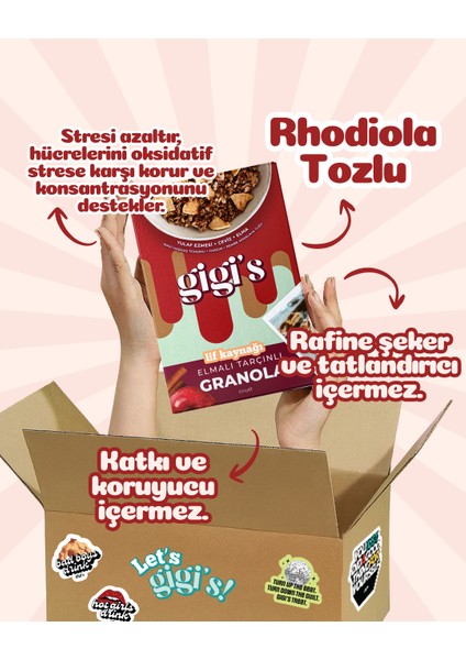 Elmalı Tarçınlı Yüksek Lifli Granola indirimleri