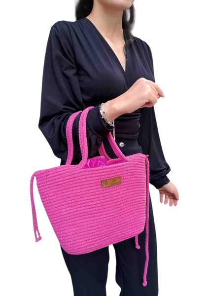 Pembe Torba Astarlı Çanta