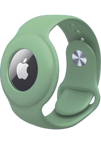 Uyumlu Airtag Anahtarlık Kordon Tygo - Açık Yeşil