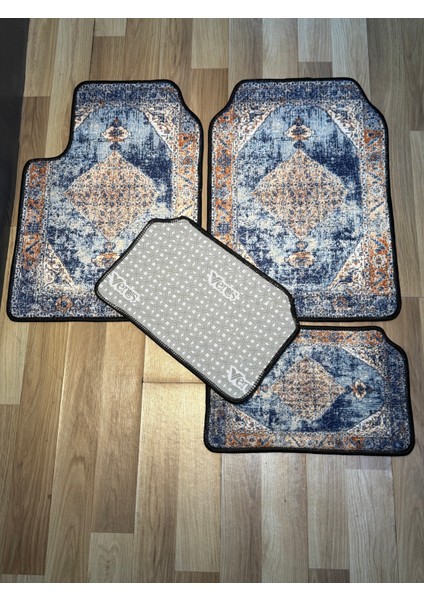Şık ve Otantik Halı Desenli Araba Paspası – 4’lü Set modelleri