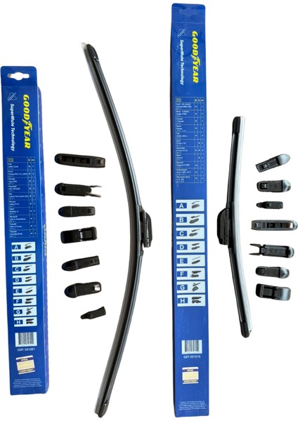 Good Year Fiat Doblo 2010-2023 Supermute 2 li Muz Tipi Ön Silecek Seti