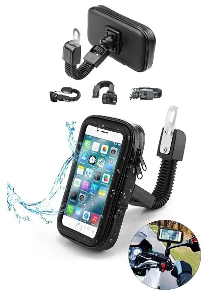 Su Geçirmez Motosiklet Telefon Tutucu
