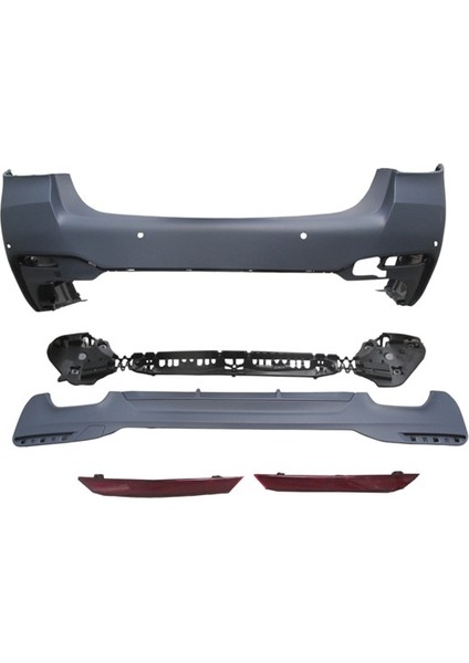 Bmw 5 Seri G30 20/22 Arka Tampon (Karlıklı/reflektörlü/braketli̇/çeki̇ Kapaklı/sensörlü) (Mtech) fırsatları