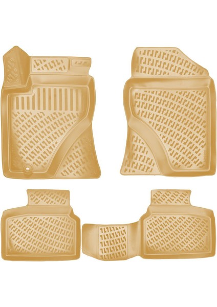 Rizline Toyota Avensis 2003-2009 Ile Uyumlu 3D Havuzlu Paspas Bej