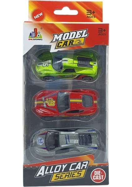 3'lü Araba Yarış Seti - Die Cast - DS045 indirimleri