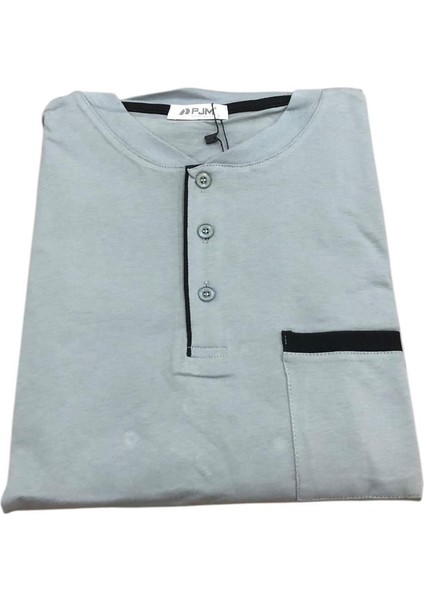 Pijamoni Erkek %100 Pamuk Penye Mevsimlik Uzun Kollu Pijama Takımı 6842 fiyatları