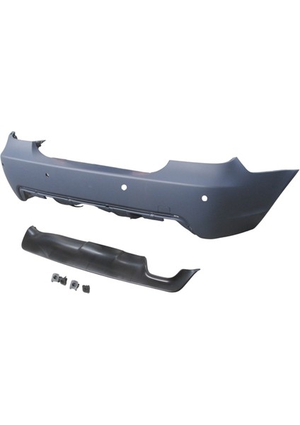 Bmw 5 Seri E60 04/07 Arka Tampon (Karlıklı/astarlı/çeki̇ Demi̇r Kapaklı/sensör Deli̇kli̇ 24MM)MTECH modelleri