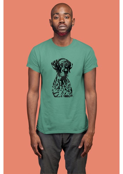 Alman Shorthair - Köpek Baskılı Unisex Beyaz Tişört modelleri