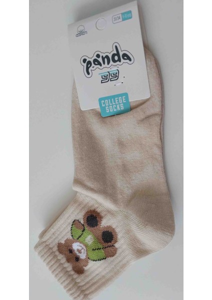 Panda 99 Ayıcık Desenli Renkli Kolej Çorap – Unisex – 36/40 Numara indirimleri