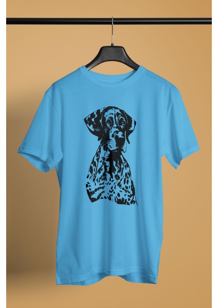 Alman Shorthair - Köpek Baskılı Unisex Beyaz Tişört