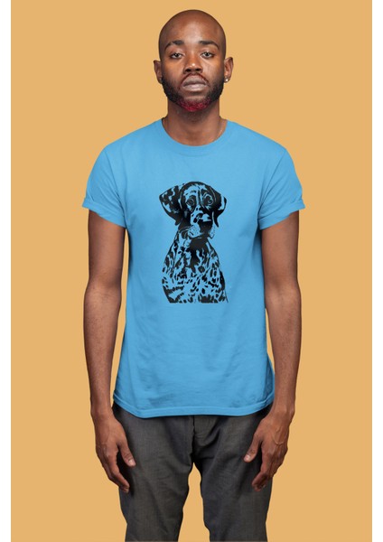 Alman Shorthair - Köpek Baskılı Unisex Beyaz Tişört modelleri