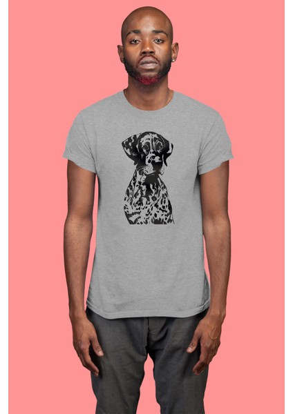 Alman Shorthair - Köpek Baskılı Unisex Beyaz Tişört modelleri