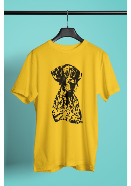 Alman Shorthair - Köpek Baskılı Unisex Beyaz Tişört