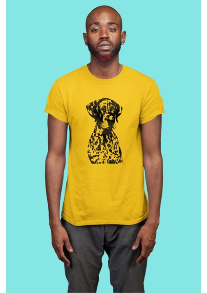 Alman Shorthair - Köpek Baskılı Unisex Beyaz Tişört modelleri