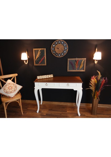 120 cm Çekmeceli Masif Beyaz Ceviz Dresuar fiyatları