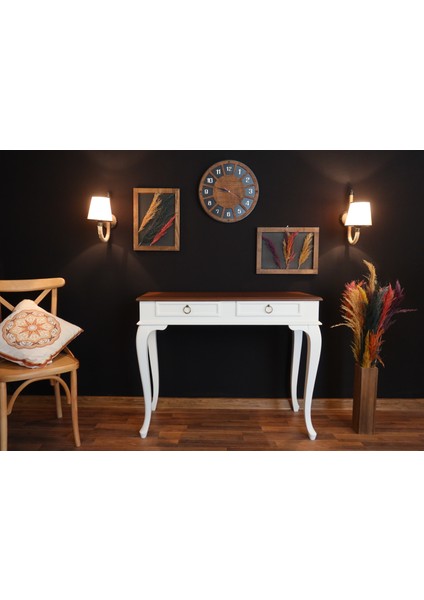 120 cm Çekmeceli Masif Beyaz Ceviz Dresuar modelleri