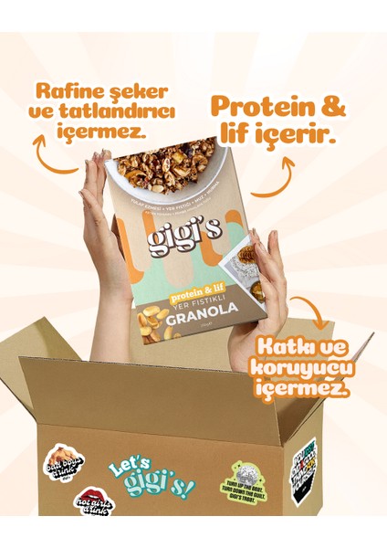 Yer Fıstıklı Yüksek Lifli Granola