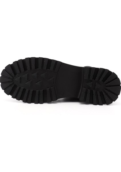Kadın Siyah Yuvarlak Burunlu Fermuarlı Bot fırsatları