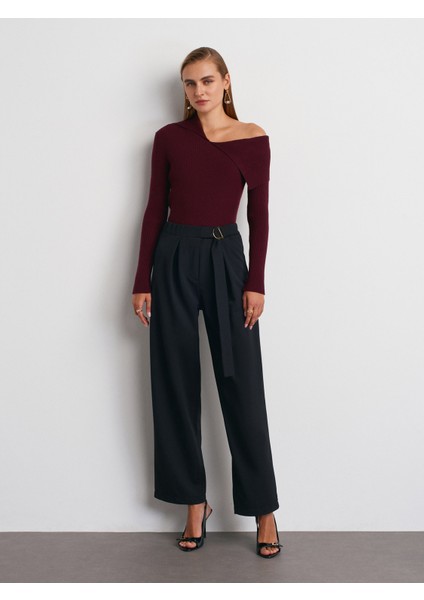 72189 Kemerli Pantolon-Siyah indirimleri