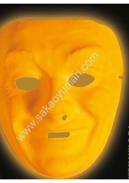 Plastık Fosforlu Neon Maske