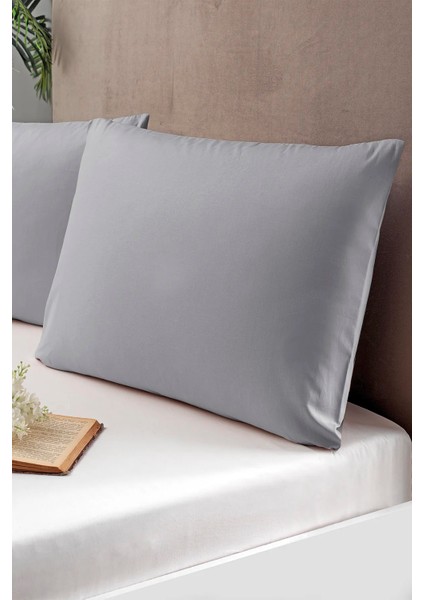 2'li Yastık Kılıfı Gri