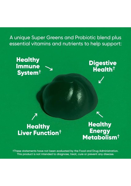 Supergreens Vitamin Gummy 60 Gummies modelleri