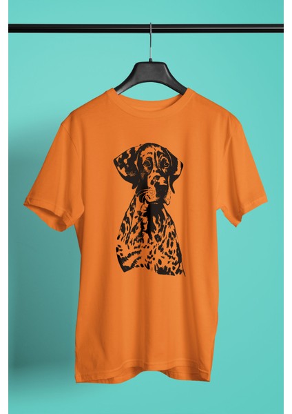 Alman Shorthair - Köpek Baskılı Unisex Beyaz Tişört