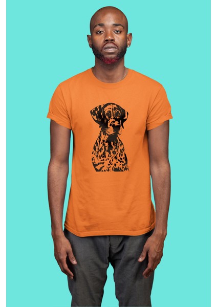 Alman Shorthair - Köpek Baskılı Unisex Beyaz Tişört modelleri