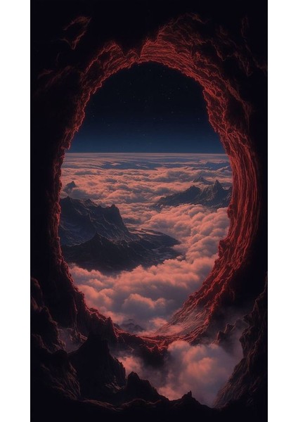 Mağaramsı V1 Ev Duvar Salon Güzellik Salonu Ofis Dükkan Dekarasyon Kanvas Tablo fiyatları