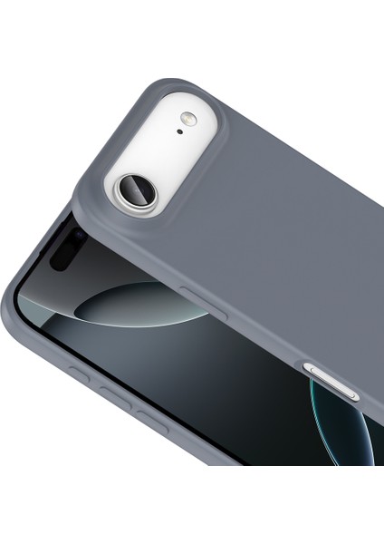 iPhone 17 Air Kılıf Zore Mara Lansman Kapak - Gri