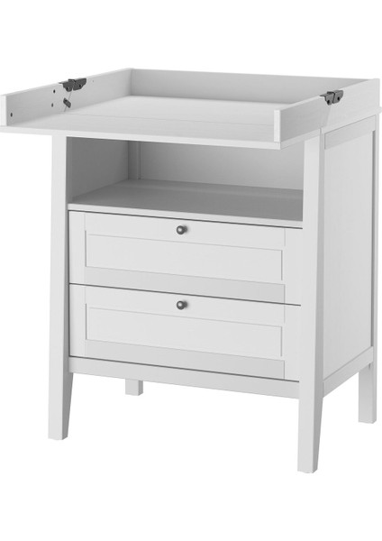 Alt Değiştirme Masası ve Şifonyer, Gri
