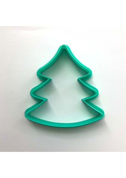 Modern Tasarım Çam Ağacı Şekilli Kurabiye Kalıbı, Türkuaz Renk, Plastik Hamur Kesici, Noel Temalı Pasta Süsleme Aracı fiyatları