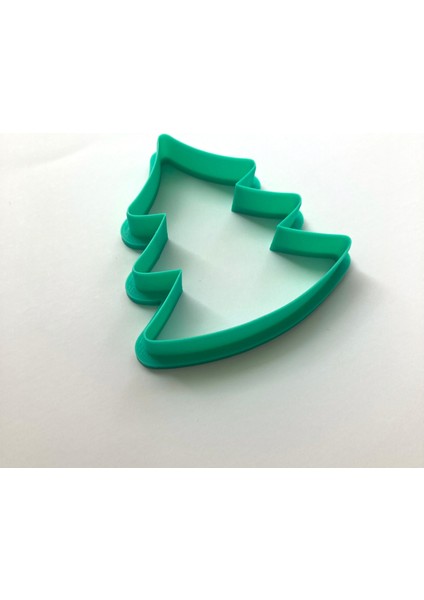 Modern Tasarım Çam Ağacı Şekilli Kurabiye Kalıbı, Türkuaz Renk, Plastik Hamur Kesici, Noel Temalı Pasta Süsleme Aracı modelleri