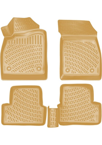 Rizline Opel Astra J 2009 Sonrası Ile Uyumlu 3D Havuzlu Paspas Bej