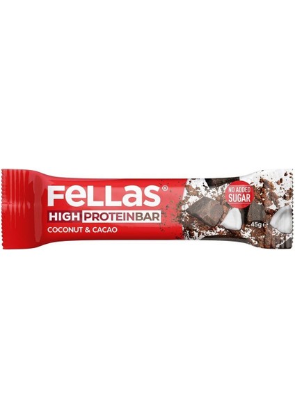 Yüksek Protein Bar - Hindistan Cevizli ve Kakaolu 45G (3 Adet) fiyatları