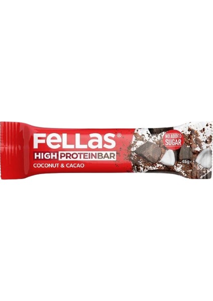 Yüksek Protein Bar - Hindistan Cevizli ve Kakaolu 45G (3 Adet) modelleri