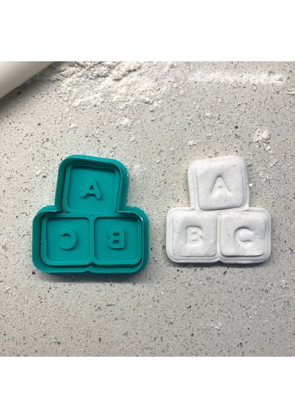 Abc Küp Blokları Kurabiye Kalıbı | Öğretmene Hediye ve Okula Başlama Partisi Için