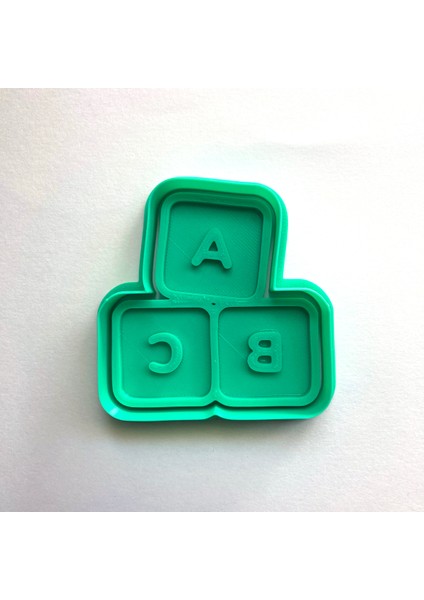 Abc Küp Blokları Kurabiye Kalıbı | Öğretmene Hediye ve Okula Başlama Partisi Için modelleri