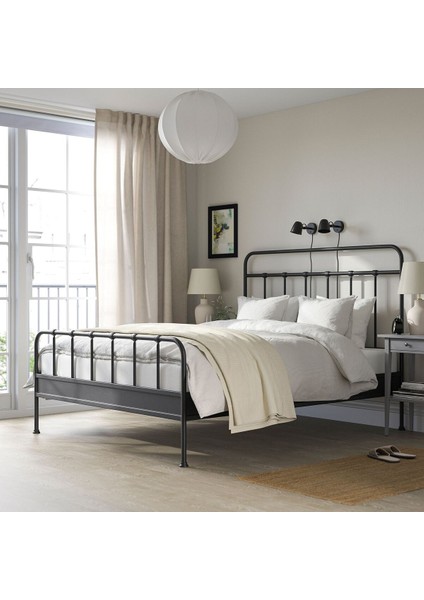 Çift Kişilik Karyola, Antrasit, 160X200 cm fiyatları