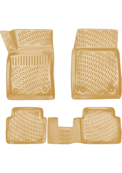 Rizline Opel Vectra C 2002-2008 Ile Uyumlu 3D Havuzlu Paspas Bej