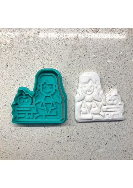 Öğretmenler Günü Temalı Kurabiye Kalıbı ve Damga Seti, Gıda Uyumlu, Mutfak Dekorasyon fiyatları