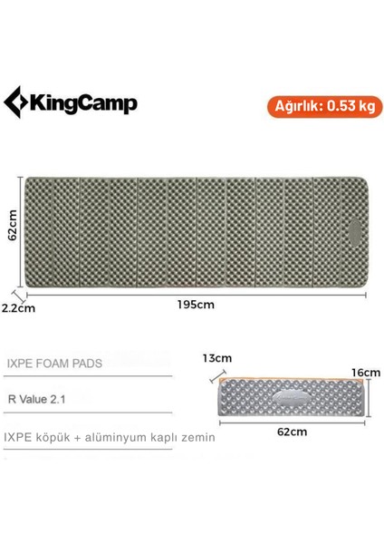Kingcamp Ultralight Ixpe Yalıtımlı Z Mat R Değeri 2,1 Green fırsatları