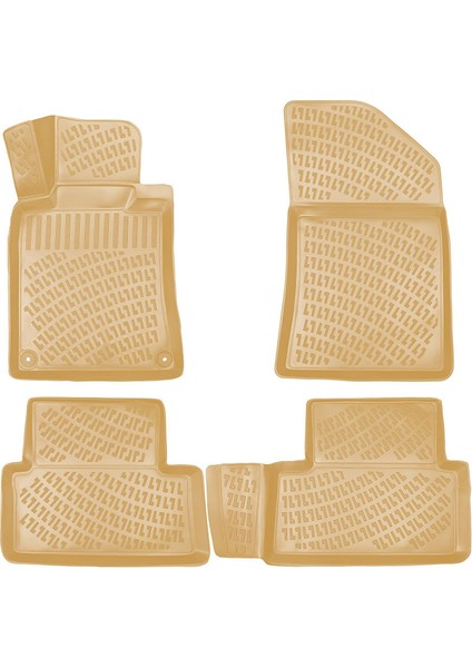 Rizline Peugeot 508 2010-2018 Ile Uyumlu 3D Havuzlu Paspas Bej