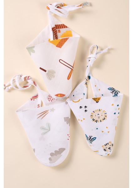 3'lü Mama Önlüğü %100 Pamuk