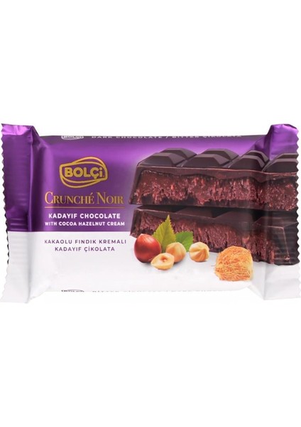 Kakaolu Fındık Kremalı Bitter Kadayıf Çikolata 65G