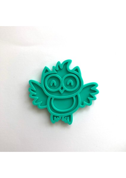 Sevimli Baykuş Kurabiye Kalıbı ve Damga Seti | Mezuniyet, Baby Shower ve Öğretmen Hediyesi