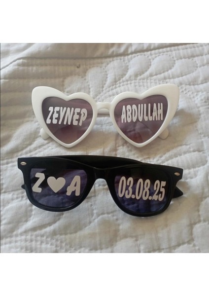 2 Adet Gözlük Camı Için (Gözlük Dahil Değildir) Sticker Gelin Damat Gözlüğü Için Gözlük Sticker fiyatları