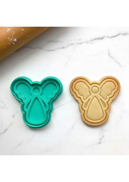 Zarif Melek Figürlü Kurabiye Kalıbı | Yeni Yıl, Mevlit ve Baby Shower Için