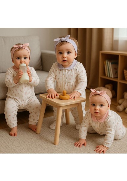 Çiçek Baskılı Kız Bebek Tulum
