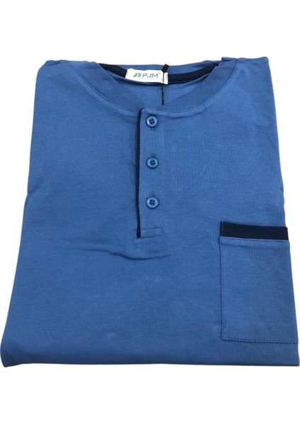 Pijamoni Erkek %100 Pamuk Penye Mevsimlik Uzun Kollu Pijama Takımı 6842 fiyatları